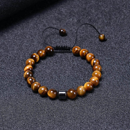 Braided Tiger Eye Stone Bracelet - MystiCrystals