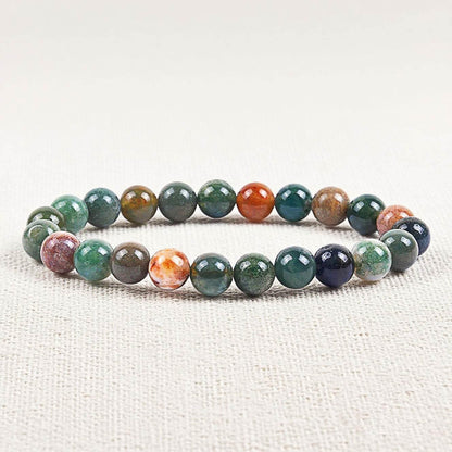 8MM Natural Stone Bead Bracelet - MystiCrystals