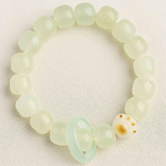 Cat’s Paw Jade-Style Bracelet - MystiCrystals