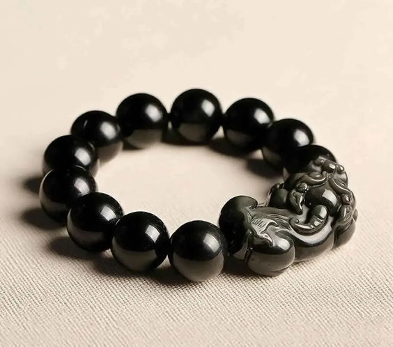 Rainbow Eye Obsidian Pixiu Bracelet