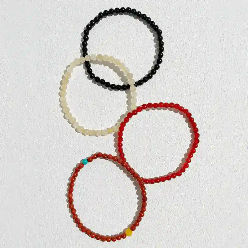 Emotional Balance & Healing Crystal Bracelet Stack