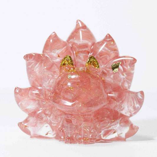 Natural Crystal Fox Ornament