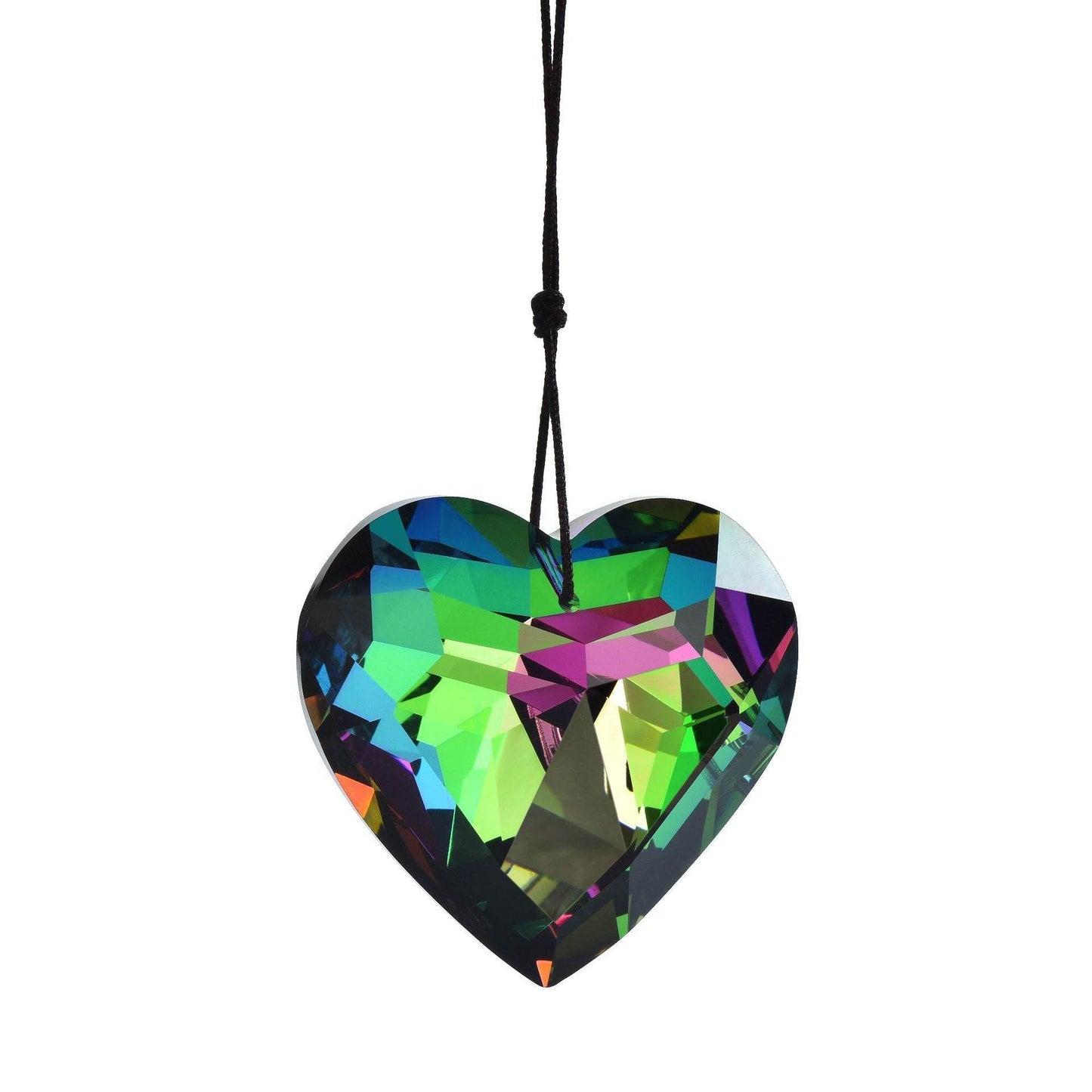 Handmade Crystal Heart Suncatcher - MystiCrystals