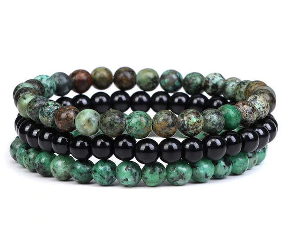 Healing Crystal Trio Bracelet Set - MystiCrystals