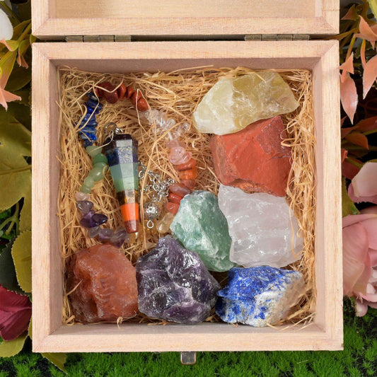 Natural Meditation Crystal Gift Set - MystiCrystals