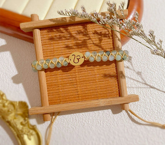 Zodiac Aura Protection Braided Stone Bracelet