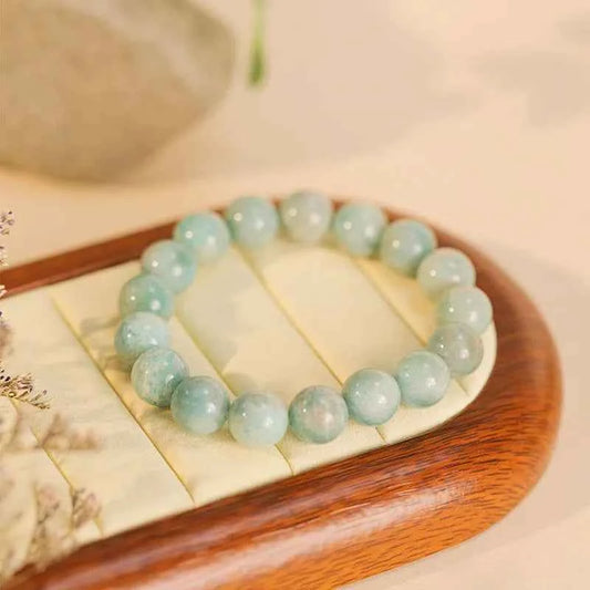 Natural Amazonite Beaded Bracelet