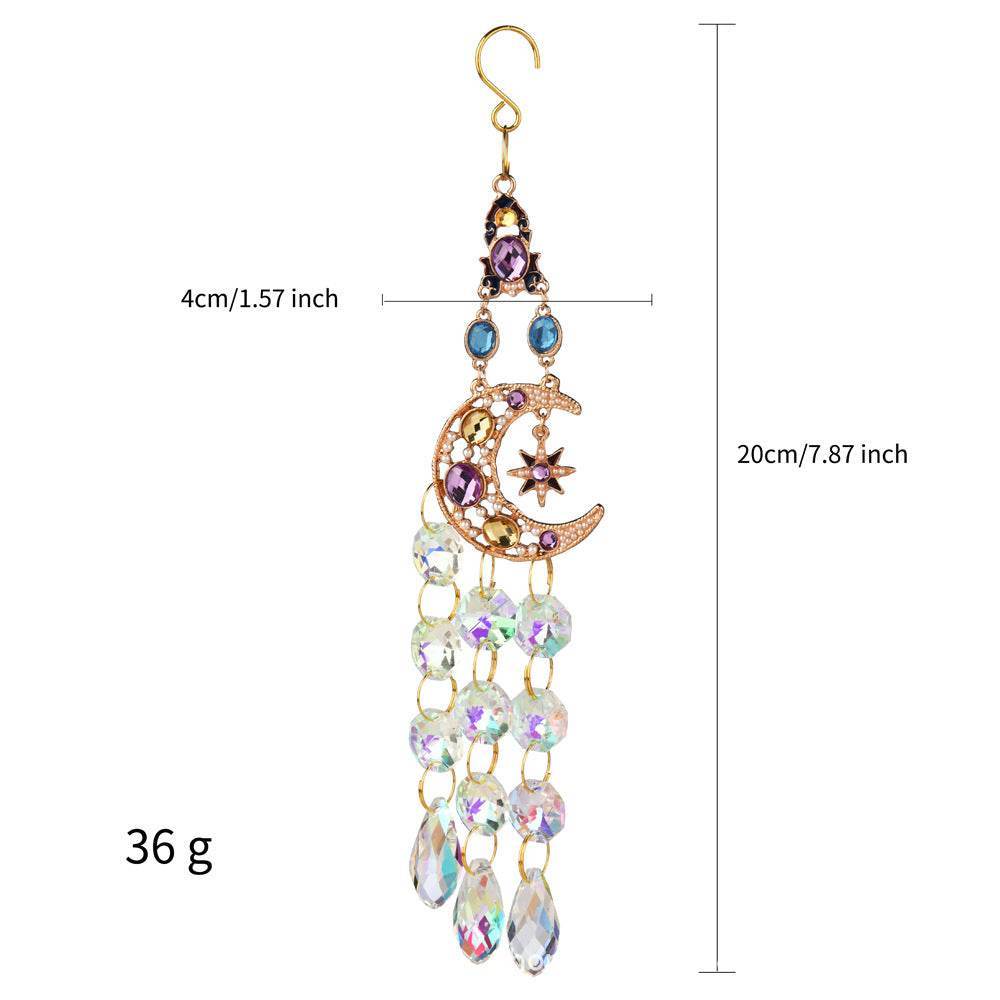 Rainbow Crystal Hanging Wind Chime Ornament - MystiCrystals