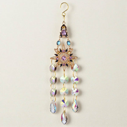 Rainbow Crystal Hanging Wind Chime Ornament - MystiCrystals