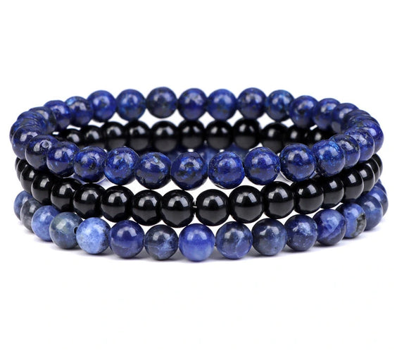 Healing Crystal Trio Bracelet Set - MystiCrystals