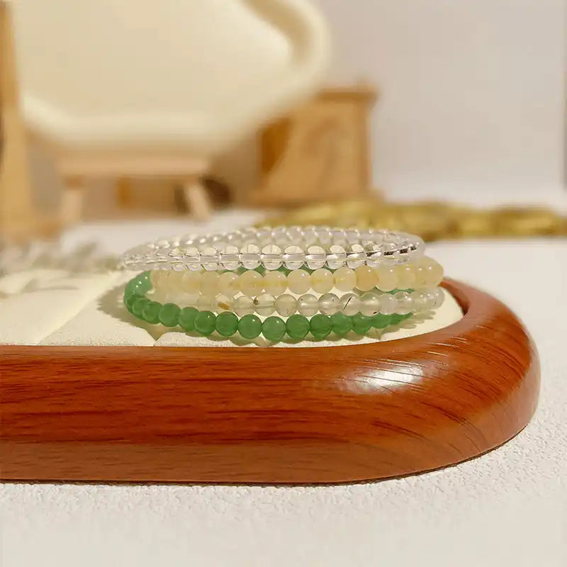 Vitality & Wealth Crystal Bracelet Set