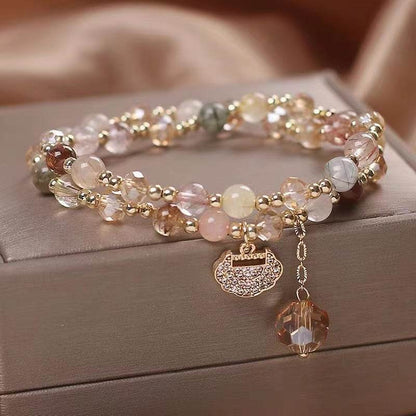 Crystal Fortune Lock Bracelet - MystiCrystals
