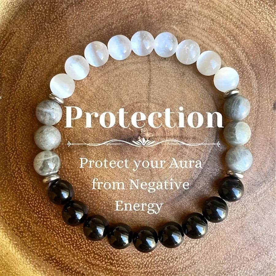 Luxury Amethyst and Citrine Natural Stone Bracelet - MystiCrystals