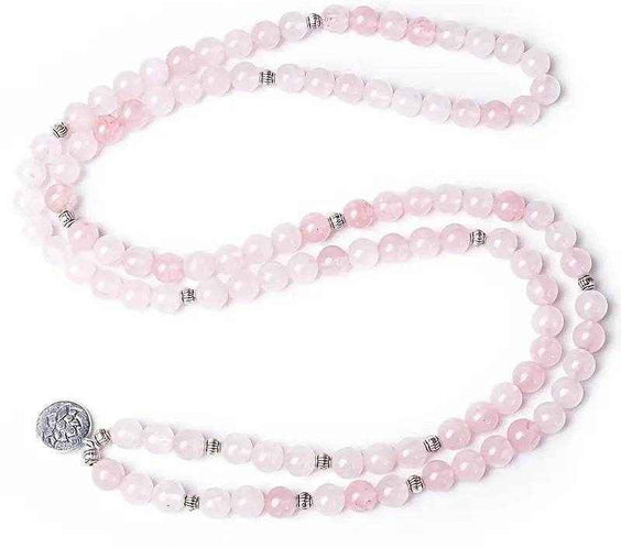 Beaded Rose Quartz Aquamarine Bracelet