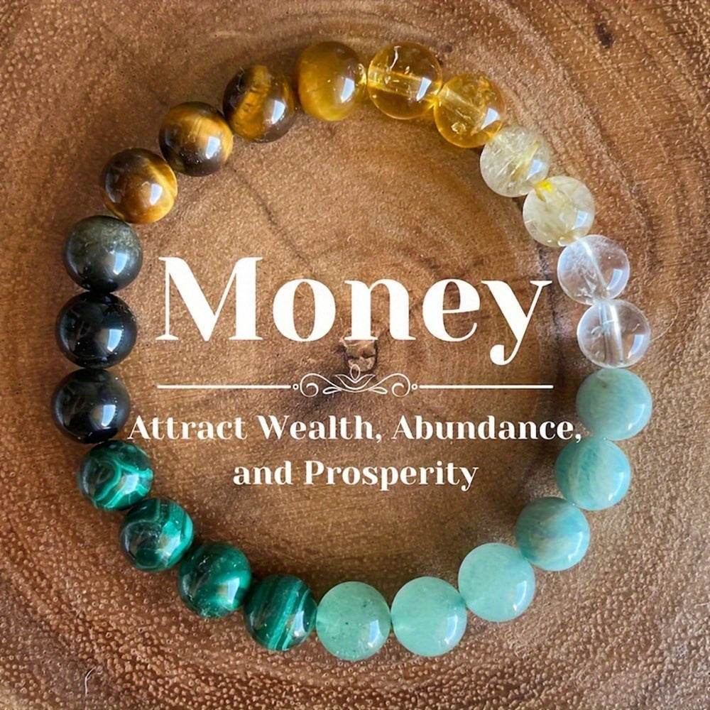 Luxury Amethyst and Citrine Natural Stone Bracelet - MystiCrystals