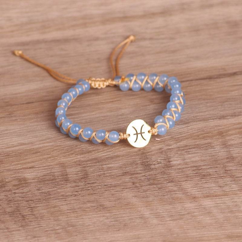 Braided Zodiac Stone Bracelet - MystiCrystals