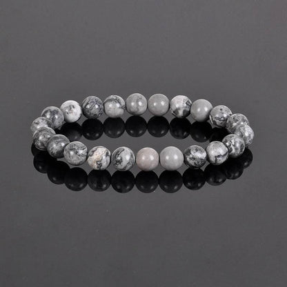 8MM Natural Stone Bead Bracelet - MystiCrystals