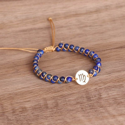 Braided Zodiac Stone Bracelet - MystiCrystals