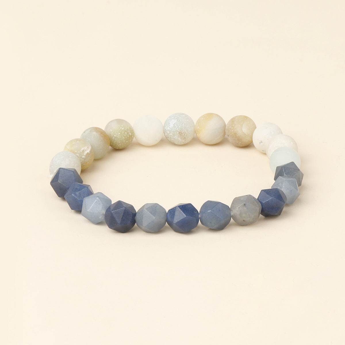 Bohemian Matte Black Agate & Silver Obsidian Bracelet - MystiCrystals