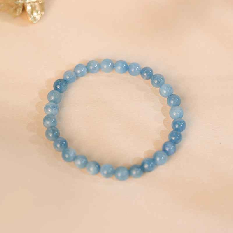 Natural Aquamarine Beaded Bracelet