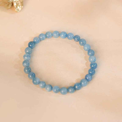 Natural Aquamarine Beaded Bracelet