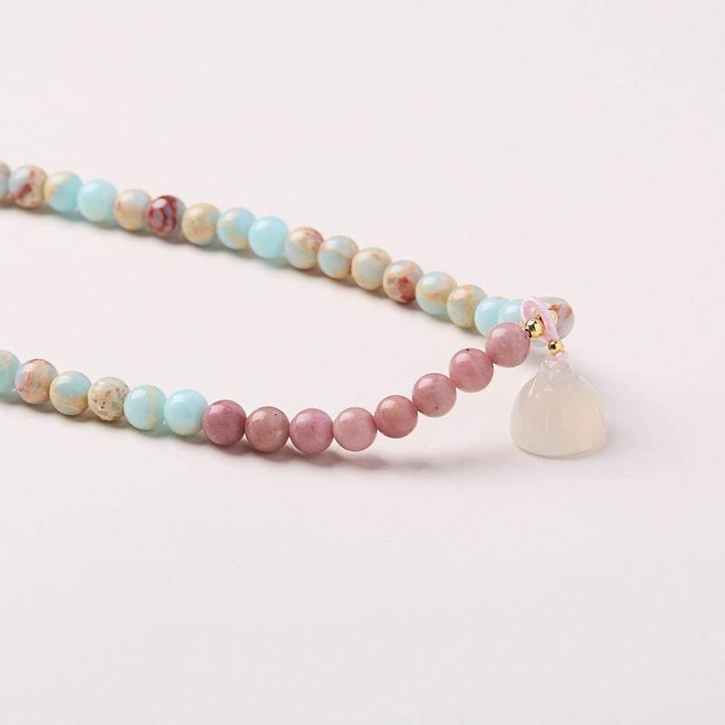 Shoushan Stone Double Circle Bracelet for Women - MystiCrystals