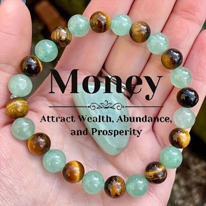 Luxury Amethyst and Citrine Natural Stone Bracelet - MystiCrystals