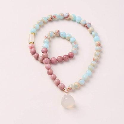 Shoushan Stone Double Circle Bracelet for Women - MystiCrystals