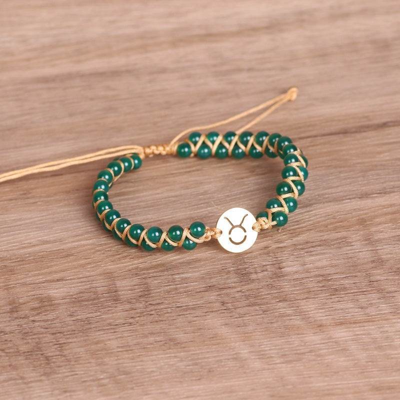 Braided Zodiac Stone Bracelet - MystiCrystals