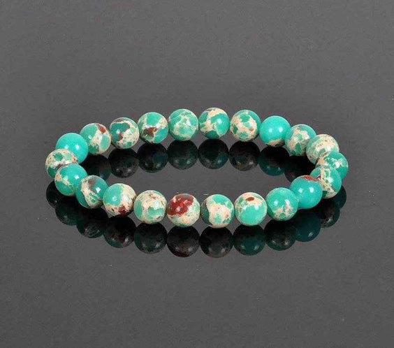 8MM Natural Stone Bead Bracelet