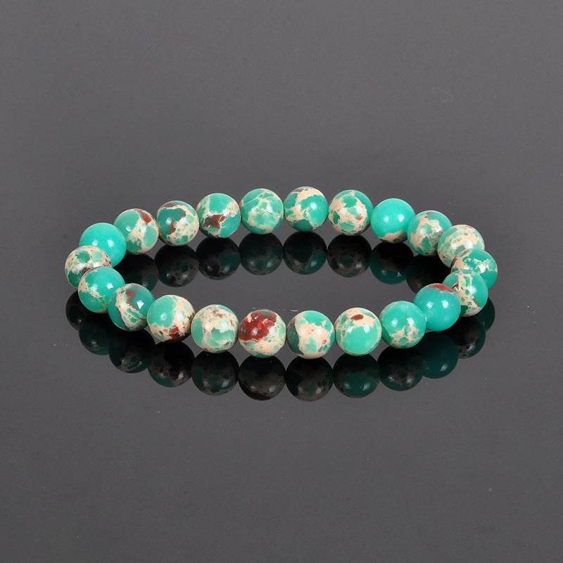8MM Natural Stone Bead Bracelet - MystiCrystals