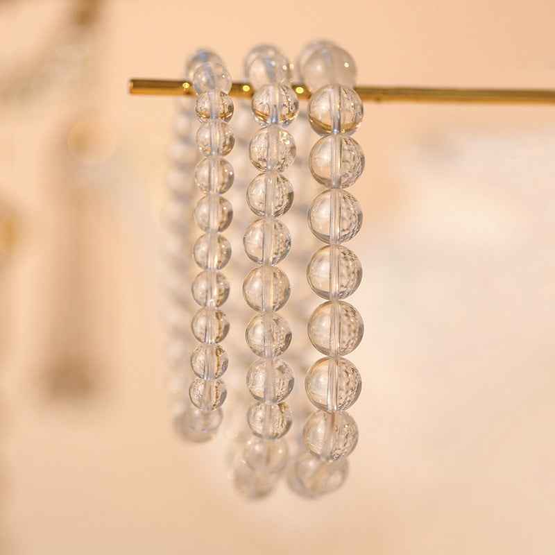 Natural Clear Quartz Beaded Bracelet