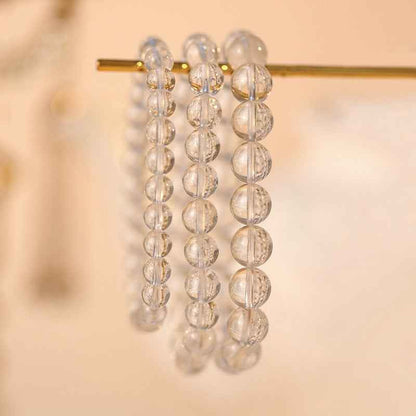 Natural Clear Quartz Beaded Bracelet