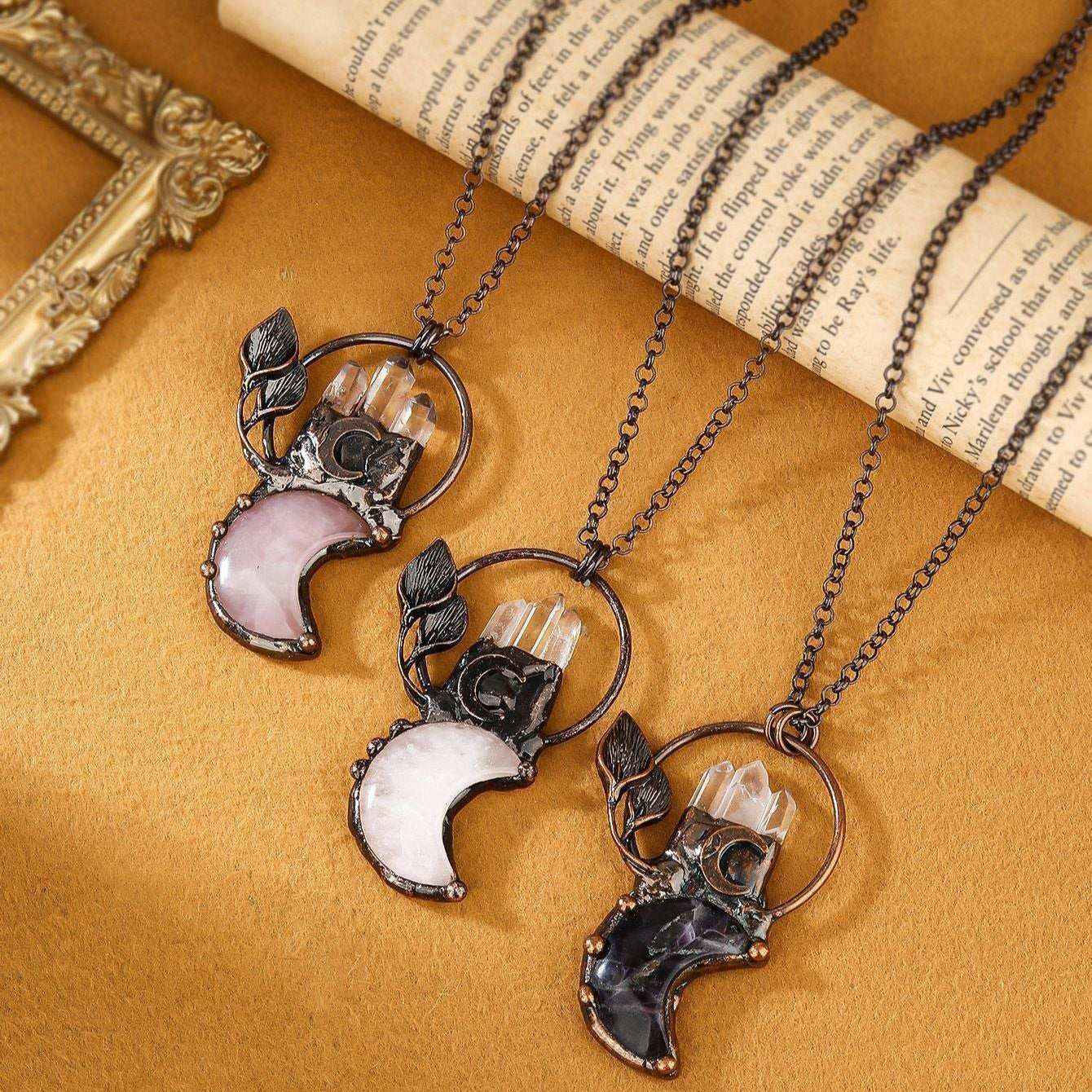 Unique Magical Moon Pendant Necklace