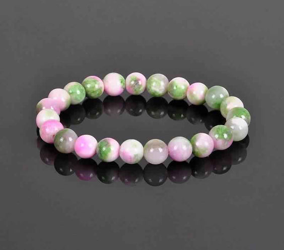 8MM Natural Stone Bead Bracelet