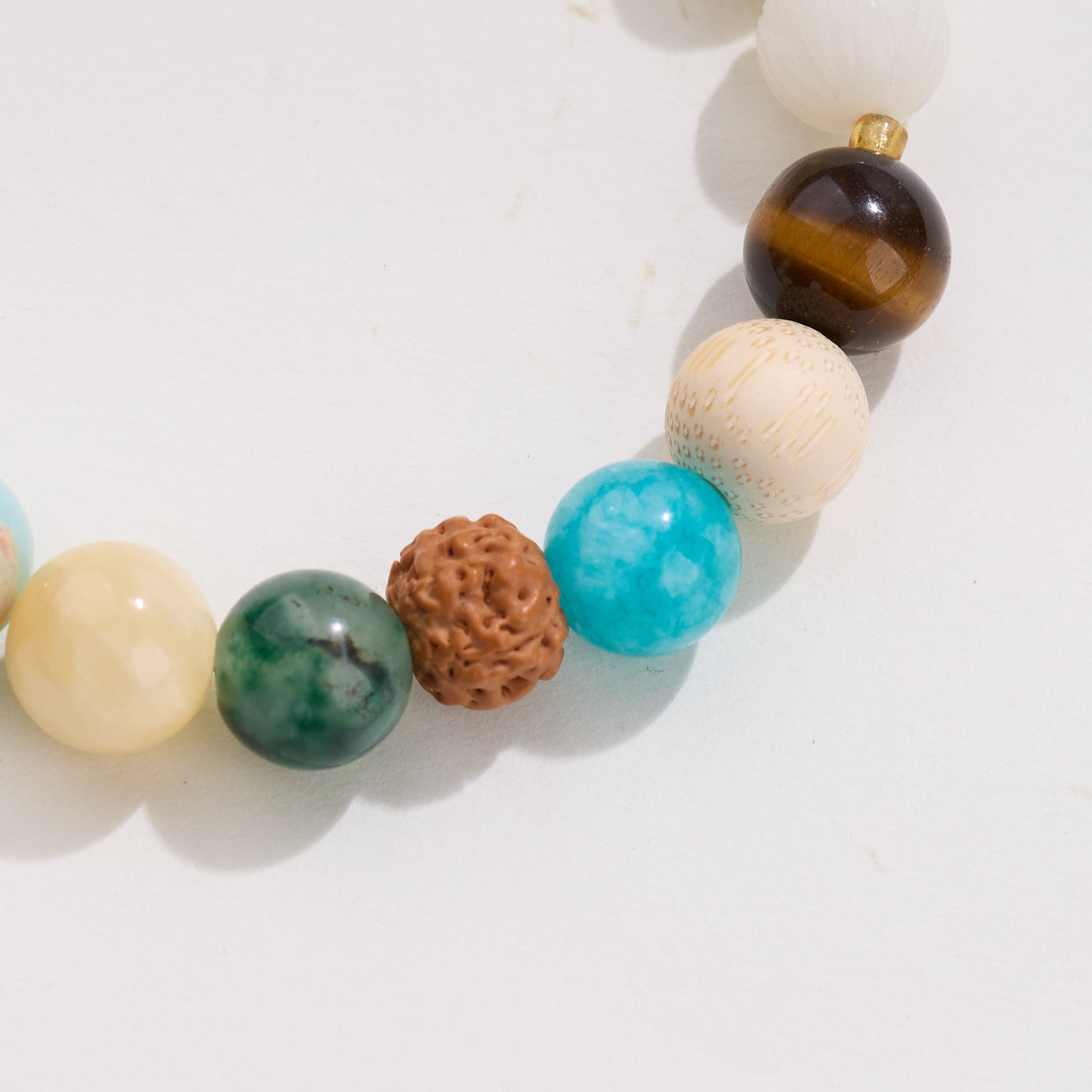 Multi-Crystal Bodhi Lotus Harmony Bracelet
