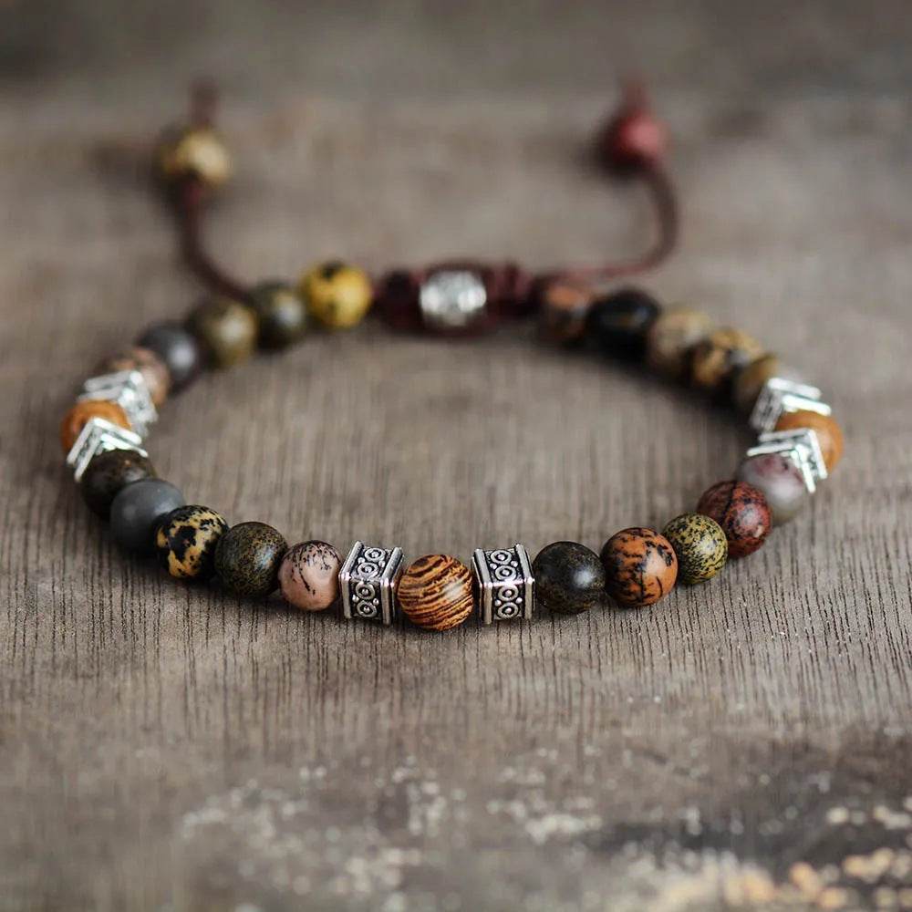 Explorer Men’s Agate Beaded Bracelet - MystiCrystals