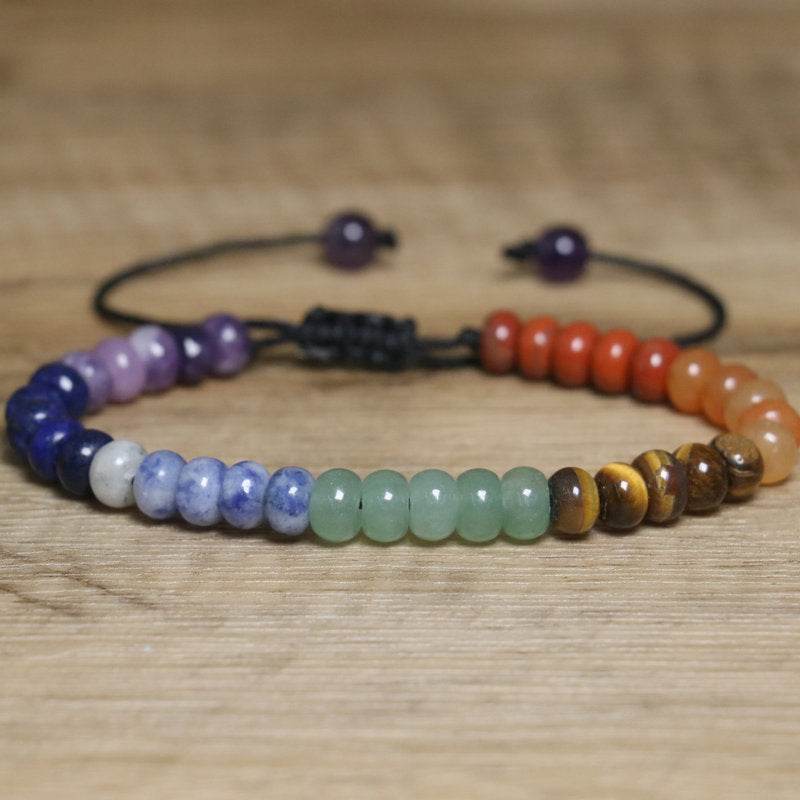 Adjustable Multi-Color Beaded Imperial Stone Bracelet - MystiCrystals