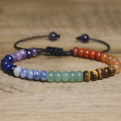 Adjustable Multi-Color Beaded Imperial Stone Bracelet - MystiCrystals