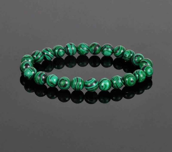 8MM Natural Stone Bead Bracelet