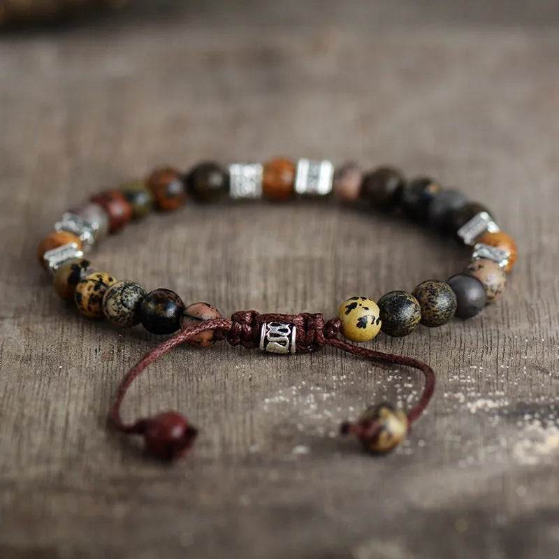 Explorer Men’s Agate Beaded Bracelet - MystiCrystals