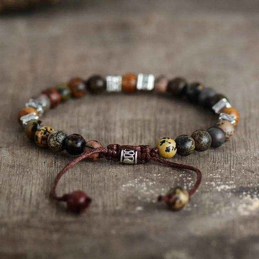 Explorer Men’s Agate Beaded Bracelet