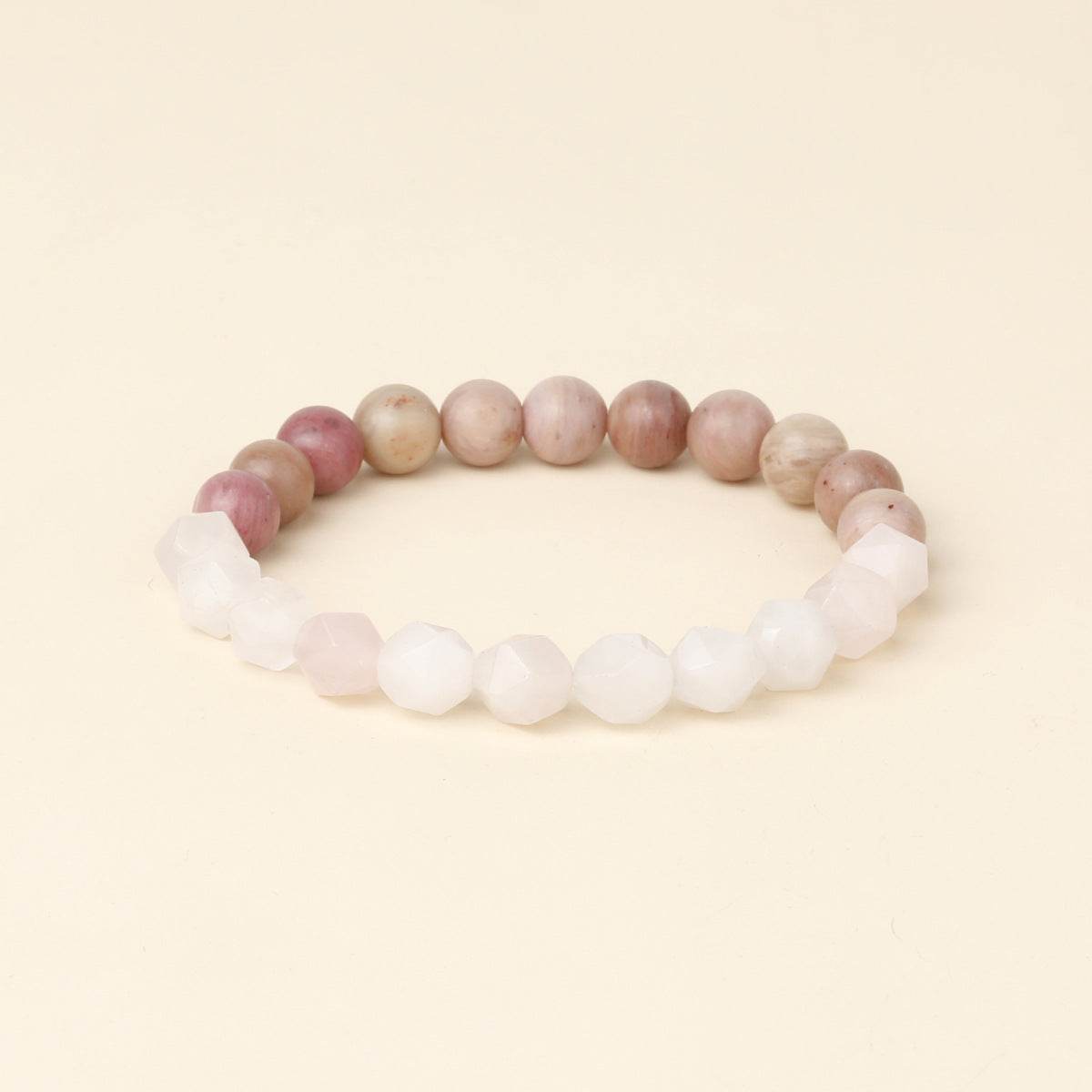 Bohemian Matte Black Agate & Silver Obsidian Bracelet - MystiCrystals