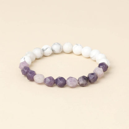 Bohemian Matte Black Agate & Silver Obsidian Bracelet - MystiCrystals