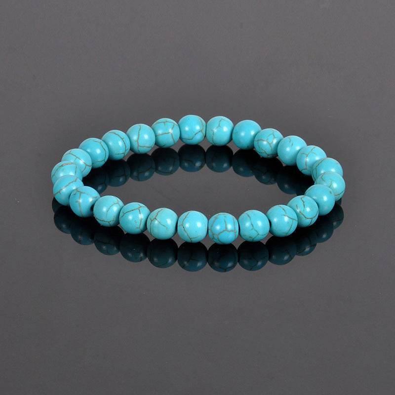 8MM Natural Stone Bead Bracelet - MystiCrystals