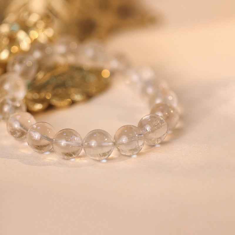 Natural Clear Quartz Beaded Bracelet