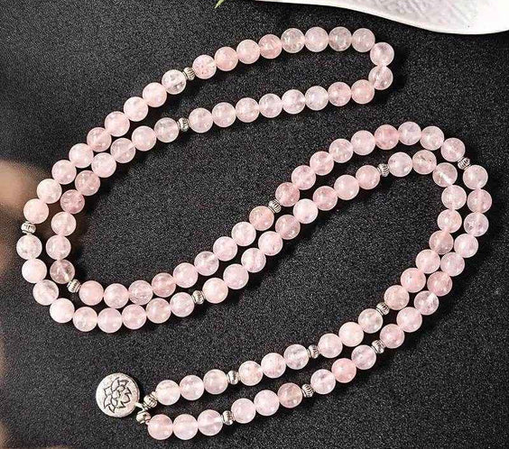 Beaded Rose Quartz Aquamarine Bracelet