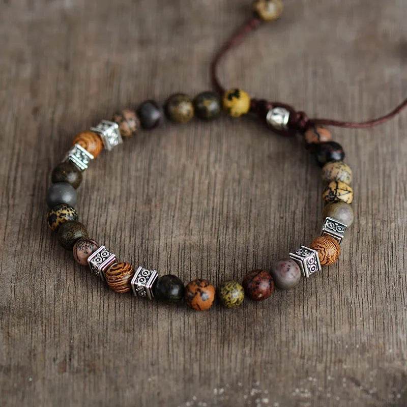 Explorer Men’s Agate Beaded Bracelet - MystiCrystals