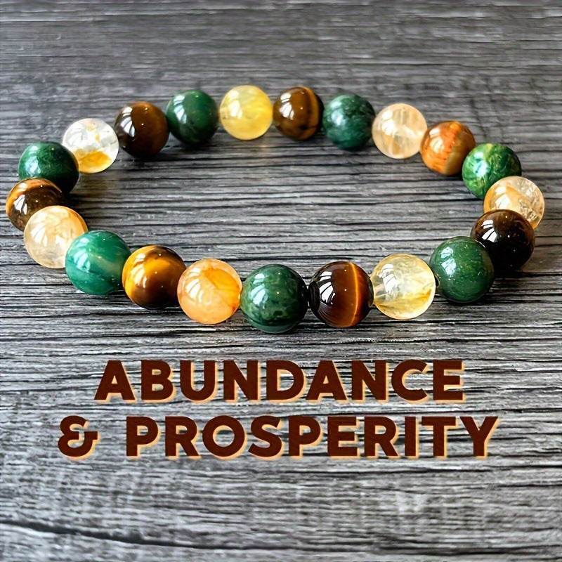 Luxury Amethyst and Citrine Natural Stone Bracelet - MystiCrystals