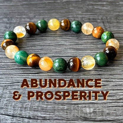 Luxury Amethyst and Citrine Natural Stone Bracelet - MystiCrystals